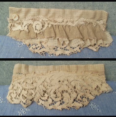 https://flic.kr/p/91sY7y | fabric wrist cuff from salvaged textiles prairie cottons and antique lace | Ruffled prairie grunge wrist cuff made of antique cotton tattered lace, and raw edged linen and textured cotton gauze. The body of the cuff is a sleeve cuff from a vintage Gunne Sax dress, the cotton lace is salvaged from a beautiful woven antique tablecloth (no usable vintage items were harmed in making this cuff). Diy Gifts For Bride, Cuff Bracelets Diy, Cuffs Diy, Vintage Gunne Sax Dress, Lace Cuff Bracelet, Fabric Cuff Bracelet, Denim Bracelet, Gifts For Bride, Fabric Bracelets