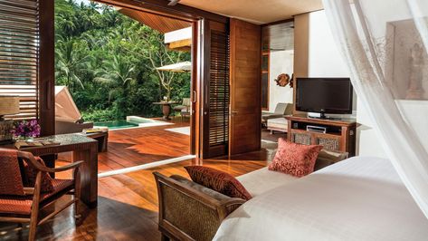 One-Bedroom Villa with Private Pool | Four Seasons Bali at Sayan Bali Bedroom, Bali Travel Guide, Four Seasons Resort, Bali Hotels, Luxury Villa Rentals, Ubud Bali, Villa With Private Pool, Resort Villa, Four Season