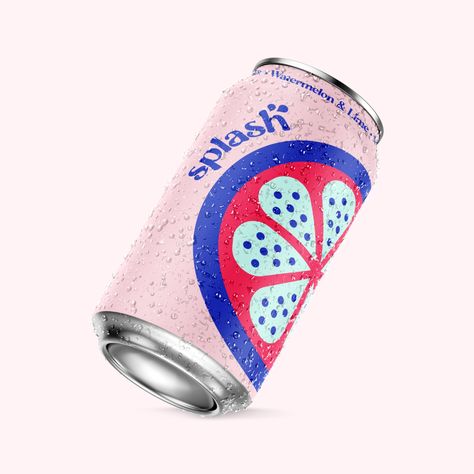 Concept Sparkling Water Brand. Sparkling Water Branding, Sparkling Water Packaging, Beverage Branding, Canned Drinks, Sparkling Juice, Brochure Design Creative, Water Packaging, Drinks Packaging Design, Soda Brands