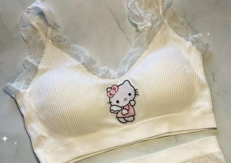 Hello Kitty Bras, Aesthetic Bras, Sanrio Clothes, Sanrio Clothing, Vampire Bride, Images Hello Kitty, Kitty Clothes, Hello Kitty Clothes, Interesting Images