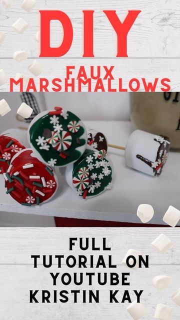 Kristin Kay DIY on Instagram: "Quick and easy faux marshmallows! Puffy paint is hands down my new favorite craft item. Link in bio for full tutorial on my YouTube channel. #fauxtreats #christmasdiy #christmasdiydecor #christmasdiys #christmascrafts #crafting #craft #craftersofinstagram #craftersofig" Faux Marshmallows Diy, Fake Marshmallows Diy, Fake Marshmallows, Faux Marshmallows, Marshmallow Dip, How To Make Marshmallows, Puffy Paint, Fake Bake, Some Ideas