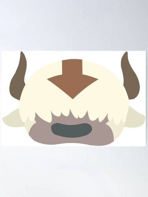 " Minimalist Appa head | Avatar: The last Airbender" Poster for Sale by fatkippy | Redbubble Appa Art, Avatar Appa, Appa Avatar, Disney Tattoos, Avatar The Last Airbender, The Last Airbender, Pottery Painting, Sale Poster, Avatar