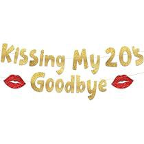 Kissing My 20s Goodbye, 30th Birthday Party Decorations, Gold Glitter Banner, 30th Birthday Party, Glitter Banner, Happy 30th, Happy 30th Birthday, 30th Birthday Parties, 30th Birthday