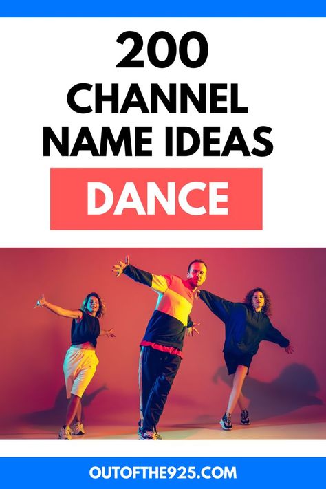 200 Channel Name Ideas For Dance YouTubers Channel Name Ideas, Youtube Channel Name Ideas, Youtube Names, Youtube Hacks, Making Money On Youtube, Dance Lover, Name Ideas, Unique Names, Latin Dance