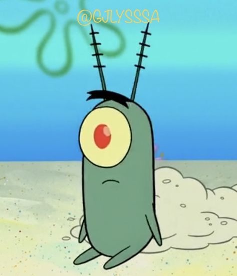 Plankton Pfp, Plankton Wallpaper, Plankton Tattoo, Plankton Drawing, Squished Plankton, Plankton Painting, Spongebob Characters Drawings, Spongebob Plankton, Patrick Drawing