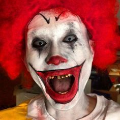 Evil Ronald McDonald Evil Ronald Mcdonald, Healthy Halloween, Character Makeup, Halloween 2018, Halloween Makeup, Ronald Mcdonald, Halloween Face Makeup, Halloween, Makeup