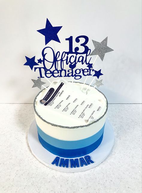 Official Teenager Cake, Birthday Cake, Cake, Birthday