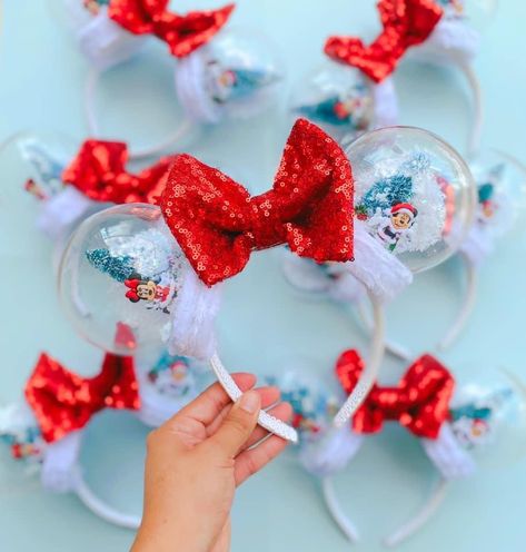 Ariel Mickey Ears, Christmas Mickey Ears Diy, Gingerbread Dress, Diy Mouse, Headbands Diy, Ear Ideas, Diy Disney Ears, Disney Diy Crafts, Diy Mickey Ears