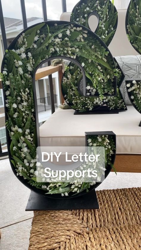 Greenery Letters, Plant Letters, Floral Letters Wedding, Hobby Lobby Letters, Holiday 2024, Holiday Greenery, Flower Letters, Floral Letters, Wedding Florals