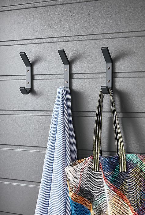 Modern Coat Rack Wall, Modern Storage Furniture, Tech Office, Modern Wall Hooks, Modern Coat Rack, Entryway Inspiration, Modern Room Decor, Cottage Life, Rug Inspiration