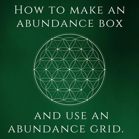 Sacred geometry grids can be helpful to us in many different ways. Today I share the money / abundance grid with you so beginners can learn how to start using them to attract wealth and prosperity into their lives. 
You don't need to have the grid printed. You can draw it or just lay your crystals out.
I've also shown you how to make a simple abundance box. Use anything you have available to you and make it your own. 
Remember intention is everything and there is no need to be too rigid. Simple Abundance, Attract Wealth And Prosperity, Grid Template, Money Abundance, Wealth And Prosperity, Attract Abundance, Grid Print, Attract Wealth, Sacred Geometry