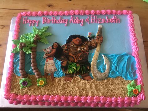 Moana cake Moana Birthday Sheet Cake, Moana Cookie Cake, Moana Sheet Cake, Moana Birthday Party Cake, Power Rangers Birthday Cake, Moana Birthday Cake, Moana Birthday Party Theme, Moana Theme Birthday, Moana Bebe