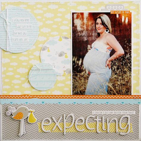 Expecting *NEW BELLA BLVD* - Scrapbook.com Baby Shower Scrapbook, Baby Boy Scrapbook Layouts, Pregnancy Scrapbook, Scrapbook Bebe, Boy Scrapbook Layouts, Baby Scrapbook Pages, Scrapbooking Layouts Baby, Baby Layouts