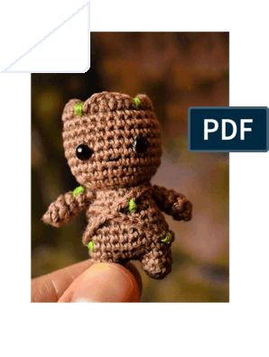 Groot Pattern Crochet, Crochet Groot Free Pattern, Groot Crochet Pattern Free, Ghost Gnomes, Amigurumi Dachshund, Groot Crochet, Sonic Crochet, Crochet Cupcakes, Gnomes Crochet