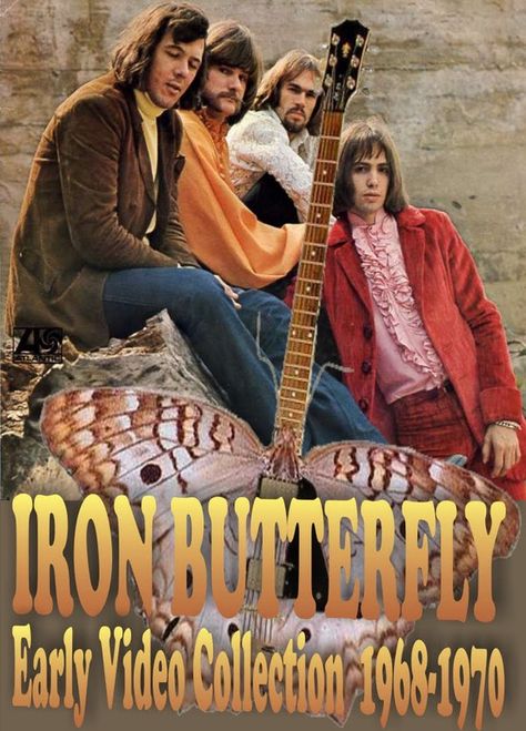 'Iron Butterfly'- In-A-Gadda-Da-Vida'........... Iron Butterfly, Classic Blues, American Bandstand, Time Of Our Lives, Star Wars Empire, 3d Video, Butterfly Theme, Rock N’roll, Printed Art