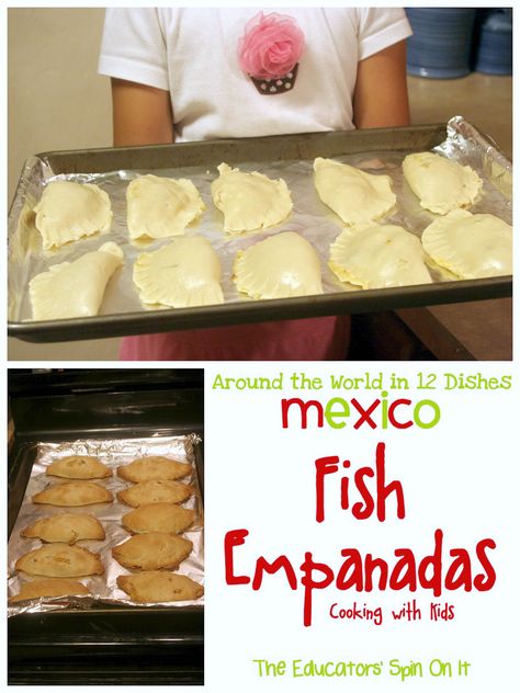 Kid Friendly Fish Empanadas Recipe. Plus 20 Additional Mexican Recipes Mexican Empanadas, Explore Mexico, Empanadas Recipe, Fish Dishes, Mexican Dishes, Cooking With Kids, Kid Friendly Meals, Fish And Seafood, Other Recipes