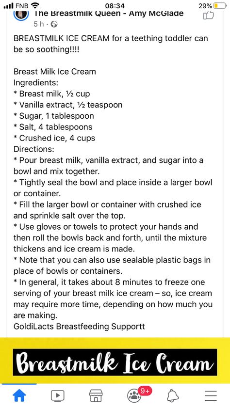 Breastmilk Ice Cream For Babies, Breast Milk Ice Cream, Breastmilk Ice Cream, Breastmilk Uses, Breastmilk Recipes, Milk Ideas, Milk Production Breastfeeding, Teething Toddler, Homemade Items