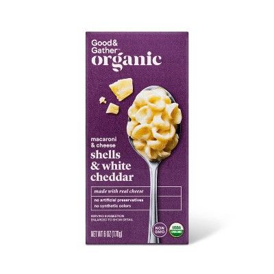 White Cheddar Macaroni And Cheese, Target Snacks, Good And Gather, Quick Comfort Food, Snack Ideas For Kids, Target Food, Shell Pasta, Blue Corn Tortillas, Iced Oatmeal Cookies