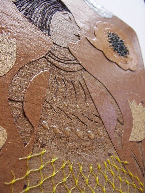 Aijung Kim: How to Make a Collagraph  http://aijungkim.blogspot.com/2010/05/how-to-make-collagraph.html# Collagraph Printmaking, Collagraphy, Art Interior Design, Art Deco Interior Design, Relief Printing, Printmaking Art, Craft Printing, Art Interior, Art Nouveau Style