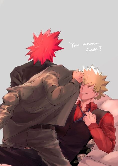 😶😶 Bakugou X Kirishima, Bakugou Manga, Kirishima Eijirou, My Hero Academia Shouto, My Hero Academia Memes, Buko No Hero Academia, Boku No Hero Academia Funny, Dessin Adorable