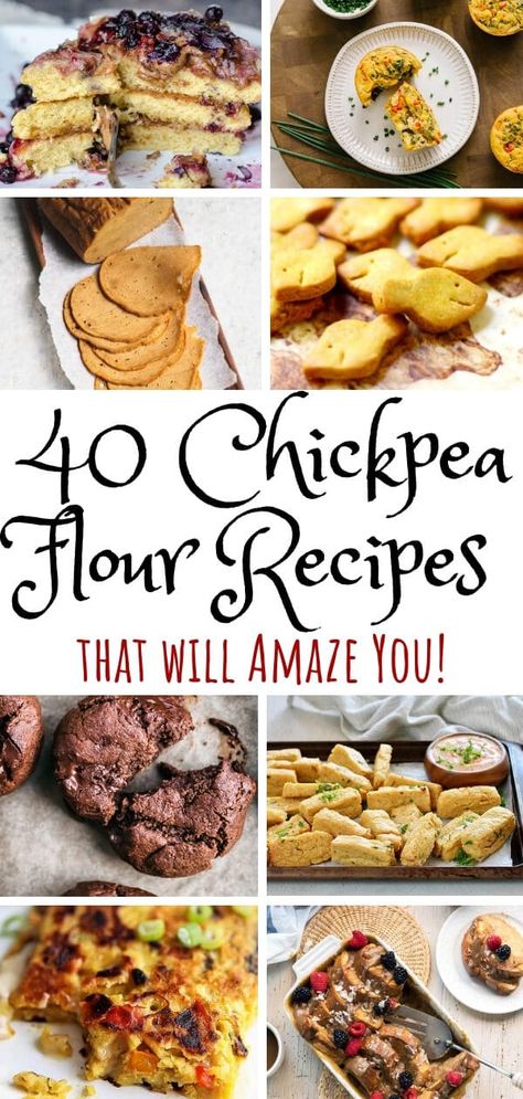 If you have never used chickpea flour (aka garbanzo bean flour) before, now is the time! It's a nutritious flour that bakes up like magic in both your savory and sweet recipes! This recipe roundup includes over 40 new and exciting ways to use chickpea flour. All recipes are vegan and most are gluten-free as well. #thehiddenveggies Chickpea Flour Recipes, Hidden Veggies, Vegan Peanut Butter, Chickpea Recipes, Recipes Simple, Chickpea Flour, All Recipes, Flour Recipes, Recipe Roundup