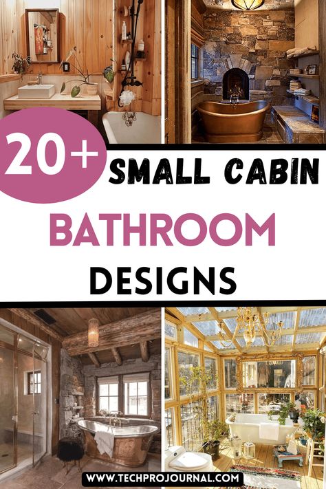 Can you believe how beautiful small cabin bathroom designs can be? From rustic charm to modern touches, these ideas will help you design a cozy and functional bathroom that fits perfectly in your cabin. See how to combine comfort and style effortlessly. Tiny Cabin Bathroom, Small Cabin Bathroom, Log Cabin Bathroom Ideas, Rustic Cabin Bathroom, Log Cabin Bathroom, Rustic Bathtubs, Rustic Sink, Old Cabin, Cabin Bathroom