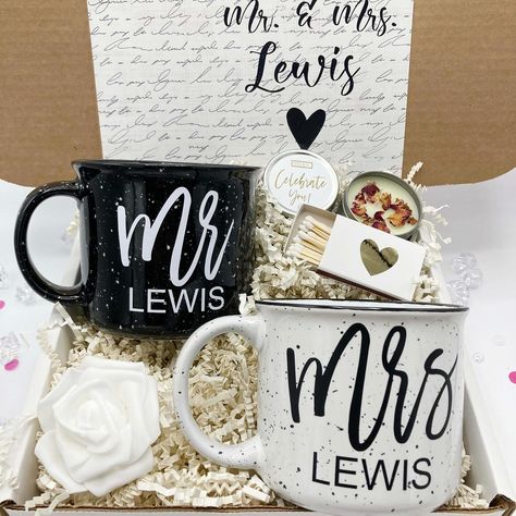 Celebrate love with our Bride and Groom Gift Box! Whether for an engagement, bridal shower, or honeymoon, this his-and-hers set is the perfect way to spoil the happy couple. A thoughtful and elegant gift for every special occasion. 💍🎁 TAP TO SHOP or visit ⬇️ www.nimagifts.com or find us on Etsy ✨ . . . . #engagementgift #bride2be #newlyengaged #engagedcouple #bridesmaidproposalbox #2024bride #personalizedgifts #engagedtobemarried #bridetobe #newbride #weddinginspiration #weddinggifts #weddi... Groom Gift Box, Bride And Groom Gifts, Bridesmaid Proposal Box, Celebrate Love, Newly Engaged, Groom Gift, Happy Couple, Elegant Gift, Engagement Couple