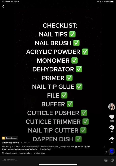 Starter Nail Kit, Acrylic Nail Guide, Self Taught Nail Tech Tips, Nail Starter Kit Products, Acrylic Nail Starter Kit List, Nail Tech Guide, Nail Technician Supplies List, Nail Tech Starter Kit, Acrylic Nails Supplies List