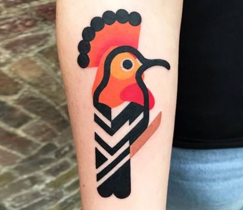 Tattoo photo - Hoopoe tattoo by Mambo Tattooer September Tattoo, Rock Of Ages Tattoo, 2spirit Tattoo, Contemporary Tattoo, Parrot Tattoo, Movie Tattoos, Tattoo Signs, Tattoo Artwork, Tattoo Desings