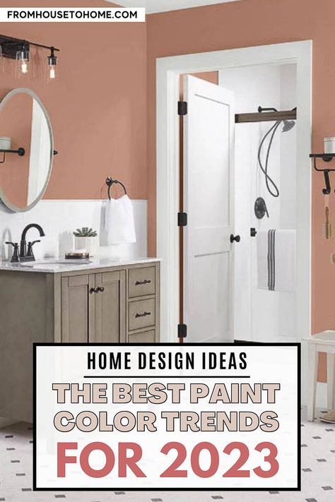 The Most Popular 2023 Paint Color Trends Trending Paint Colors 2023, 2023 Paint Color Trends, Yellow Bedroom Paint, Valspar Paint Colors, Most Popular Paint Colors, Paint Color Trends, Small Bathroom Colors, Valspar Paint, Paint Trends