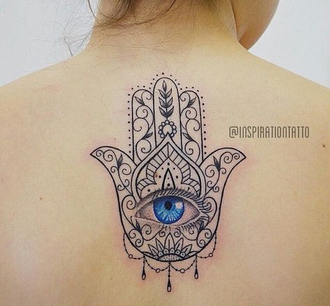 Hamsa Tattoo With Evil Eye, Hand With Evil Eye Tattoo, Small Hamsa Tattoo Evil Eye, Hamsa Tattoo Jewish, Hasma Tattoos For Women, Hamsa Evil Eye Tattoo, Hamsa Tattoo Design For Women, Hand Of Hamsa Tattoo, Hamsa Hand Tattoo Design