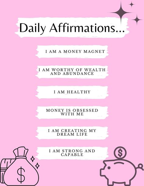 wealth affirmations law of attraction Obsession Affirmations, Baddie Affirmations, Bedtime Affirmations, Financial Prayers, Affirmations Confidence, List Of Affirmations, Chakra Affirmations, Manifest Wealth, Gratitude Affirmations