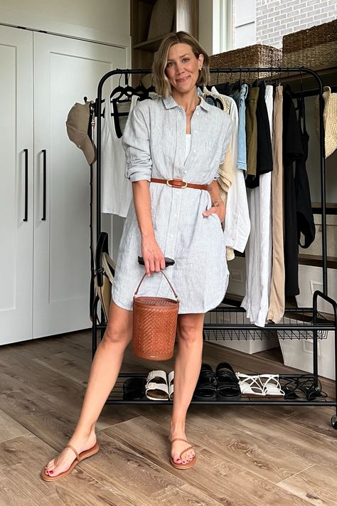 100% European Linen Shirt Dress curated on LTK Style Shirt Dress, Shirt Dress Outfit, Summer Capsule, Chic Shirts, Linen Shirt Dress, European Linens, Dress Outfit, Linen Shirt, Dresses Xs