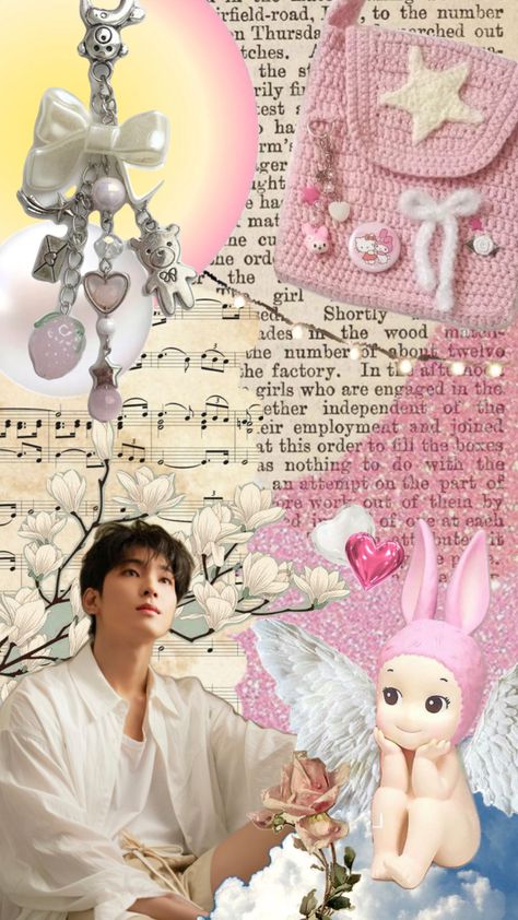 For Claire #wonwoo #sonnyangel #pink #cute Cute Shuffles, Seventeen Wonwoo, Seventeen Wallpapers, Cute Couples Photos, Sonny Angel, Variety Show, Kpop Boy, Pink Wallpaper, Cute Pink