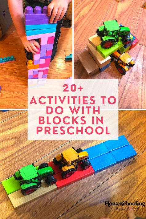 20+ Activities to Do with Blocks in Preschool Preschool Block Center Ideas For Fall, Block Centers Preschool, Preschool Block Activities, Blocks Activities Preschool, Blocks Activities For Toddlers, Block Activities For Preschoolers, Cognitive Activities For Preschoolers, Social Development Activities, Block Activities