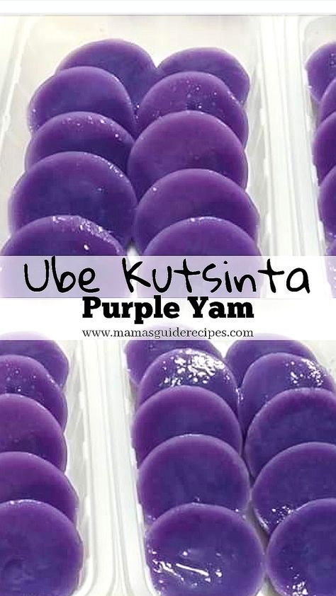 This Ube Kutsinta is simple but delicious! If you love ube (purple yam) like me, you will love this Filipino delicacy with a Casava Cake Recipe, Ube Dessert Recipe, Bagoong Alamang, Recipes Filipino, Filipino Dessert Recipes, Filipino Snacks, Pinoy Dessert, Ube Recipes, Filipino Food Dessert