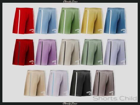 Sims 4 Cc Male Shorts, Clarity Sims, Ts4 Clothes, Sims 4 Male Clothes, Clothes Cc, Sims 4 Cc Kids Clothing, Sims 4 Children, Tumblr Sims 4, Male Clothes