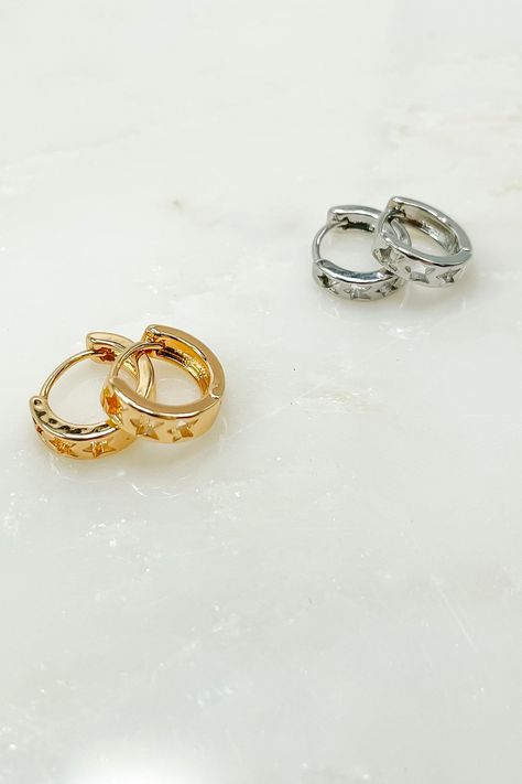 Gold ear studs