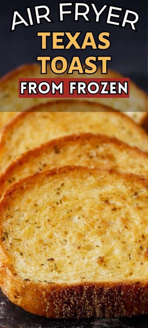 Learn how to quickly cook frozen Texas toast from the air fryer with this simple method. Use the New York texas toast to make garlic bread grilled cheese, pizzas, sloppy joes or sandwiches. Frozen Texas Toast In Air Fryer, Texas Toast Grilled Cheese Sandwiches, Air Fryer Garlic Toast, Garlic Bread Texas Toast, Different Sandwiches, Toast Air Fryer, Garlic Bread Grilled Cheese, Fried Toast, Crinkle Fries