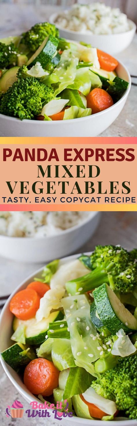 Panda Express Steamed Veggies, Panda Express Mixed Vegetables, Panda Express Cabbage, Asian Style Steamed Vegetables, Steamed Chinese Vegetables, Chinese Mixed Vegetables Recipes, Asian Mixed Vegetables, Steamed Mixed Vegetables, Japanese Steamed Vegetables