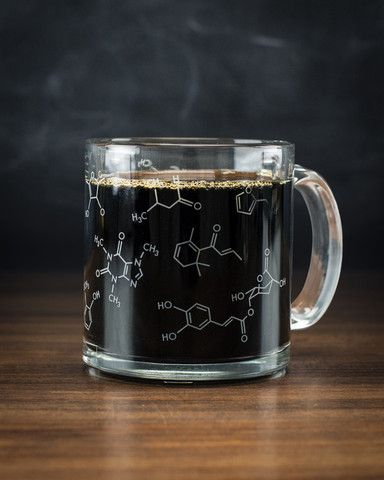 Coffee Chemistry Mug - Cognitive Surplus - 1 Coffee Chemistry, Aesthetic Science, Chemistry Gifts, Student Teacher Gifts, Science Lover, Molecular Structure, Science Gifts, Organic Chemistry, Med School