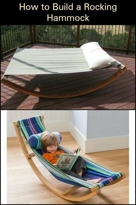 Building A Chair, How To Build A Chair, Rocking Hammock, Diy Hammock Chair, Diy Hammock, 2x4 Furniture, Diy Holz, 2x4 Furniture Plans, Wooden Projects