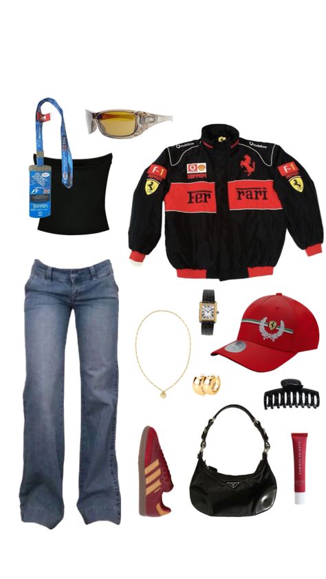 #outfit#ootd#grwm#inspi#outfitinspo#red#ferrari#yellow#f1#55#16#charleslecerc #carlossianz #lewisgamilton#mercedes #racecar#drivubg#formula1 #formulaone #beauty #books #art #pole#ferrarif1 Ferrari Yellow, Beauty Books, Red Ferrari, Art Pole, Race Day Outfits, Books Art, Race Day, Formula One, Race Cars