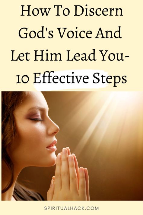 How To Discern God's Voice And Let Him Lead You - Spiritual Hack How To Hear God's Voice, Good Night Prayer Quotes, Warfare Prayers, God's Voice, Priscilla Shirer, God Speaks, Scripture Memorization, Hearing Gods Voice, Spiritual Warfare Prayers