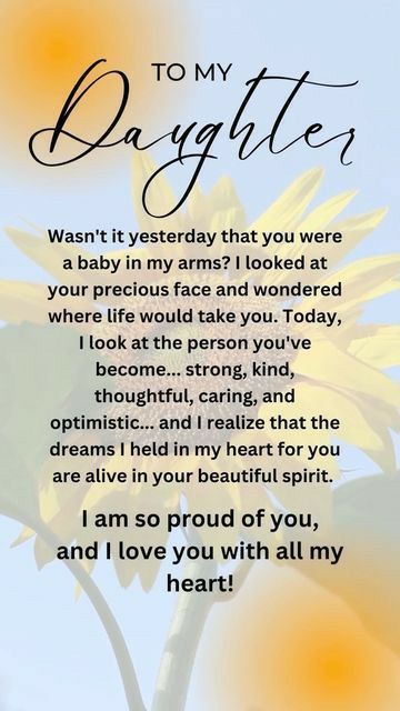 Mother Daughter Love Quotes, Inspirational Quotes For Daughters, Love You Daughter Quotes, Love My Daughter Quotes, Letter To Daughter, Prayers For My Daughter, Daughter Poems, Birthday Wishes For Daughter, Birthday Quotes For Daughter