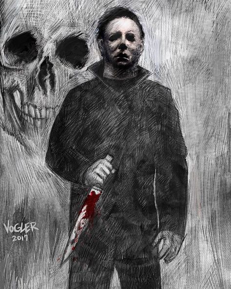 Micheal Myers Fanart, Michael Myers Fanart, Michael Meyers Halloween, Big Monsters, Michael Myers Art, Michael Meyers, Michaels Halloween, Michael Meyer, Horror Pictures