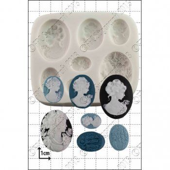 Cameo Cake, Fimo Molds, Polymer Clay Mold, Stencil Furniture, Silicone Moulds, Cakes For Women, Craft Molds, Molding Clay, Decorating Tools