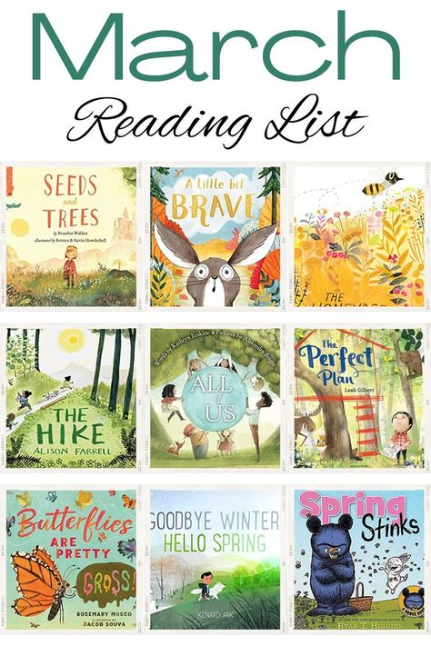 Best Picture Books, March Reading, March Book, Spring Books, Month Of March, Childrens Library, Library Activities, Family Reading, Library Lessons