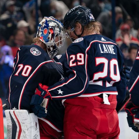 Blue Hockey Aesthetic, Jack Campbell Hockey, Blue Jackets Hockey, Columbus Blue Jackets, National Hockey League, New York Rangers, Red Wings, Blue Jacket, Ice Hockey