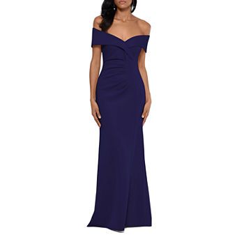 Ruched Gown, Xscape Dresses, Evening Dress Collection, Scuba Fabric, Gowns Online, Review Dresses, Fit Flare Dress, Guest Dresses, Evening Gown